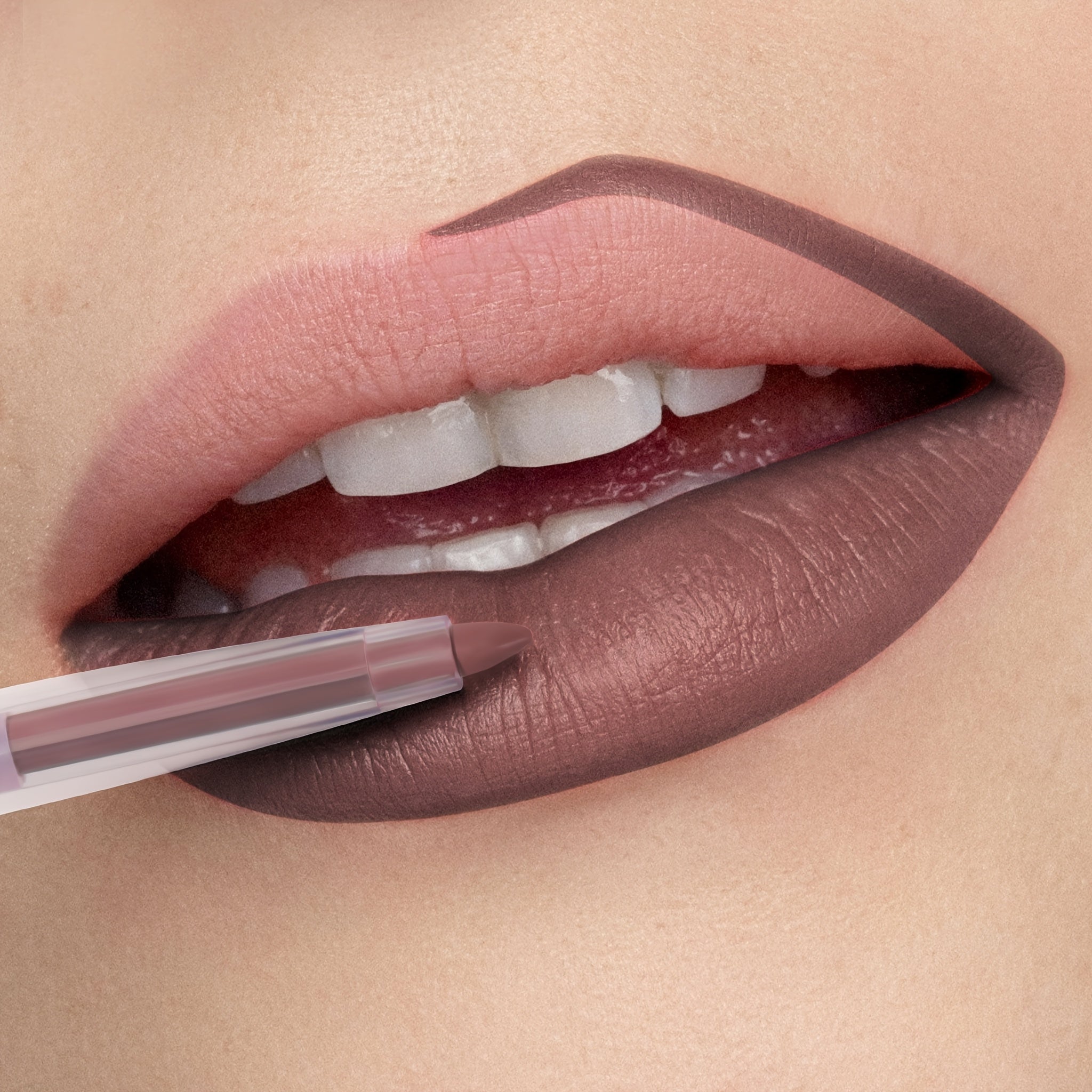 Lápiz labial mate nude para mujer, lápiz de labios de larga duración, a prueba de agua