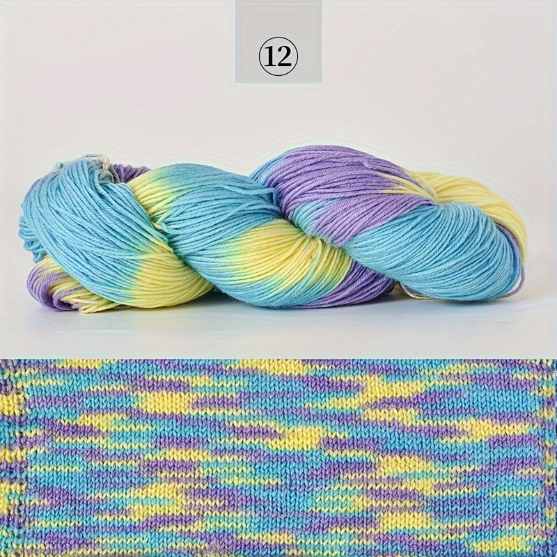 200g Variegated Wool Blend Yarn for Sweaters, Vests, Shawls, Hats, Scarves