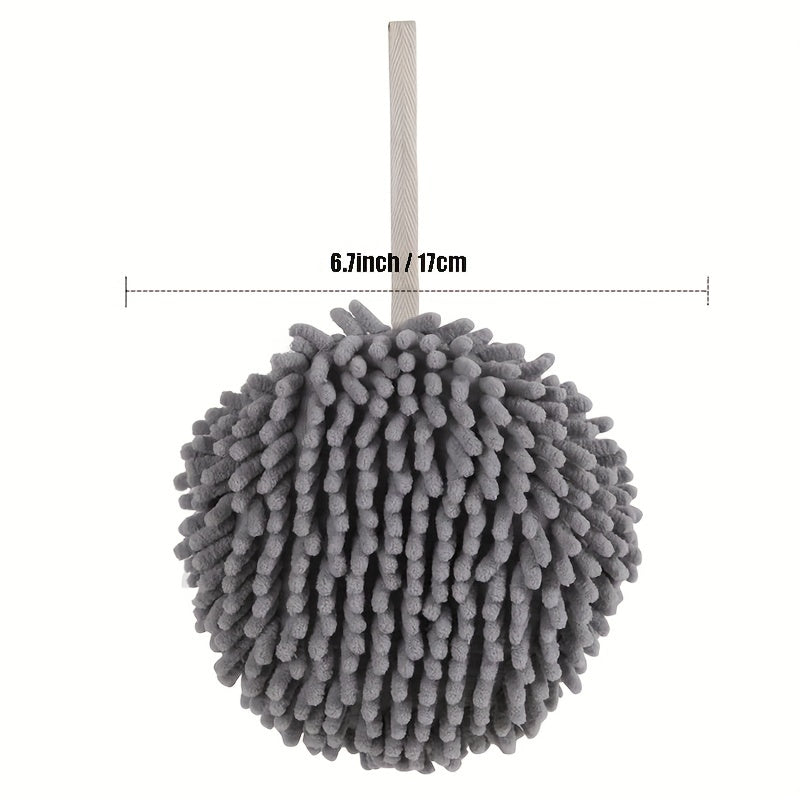 Chenille Hand Towels Quick Dry Absorbent with Hanging Loop for Bathroom Kitchen