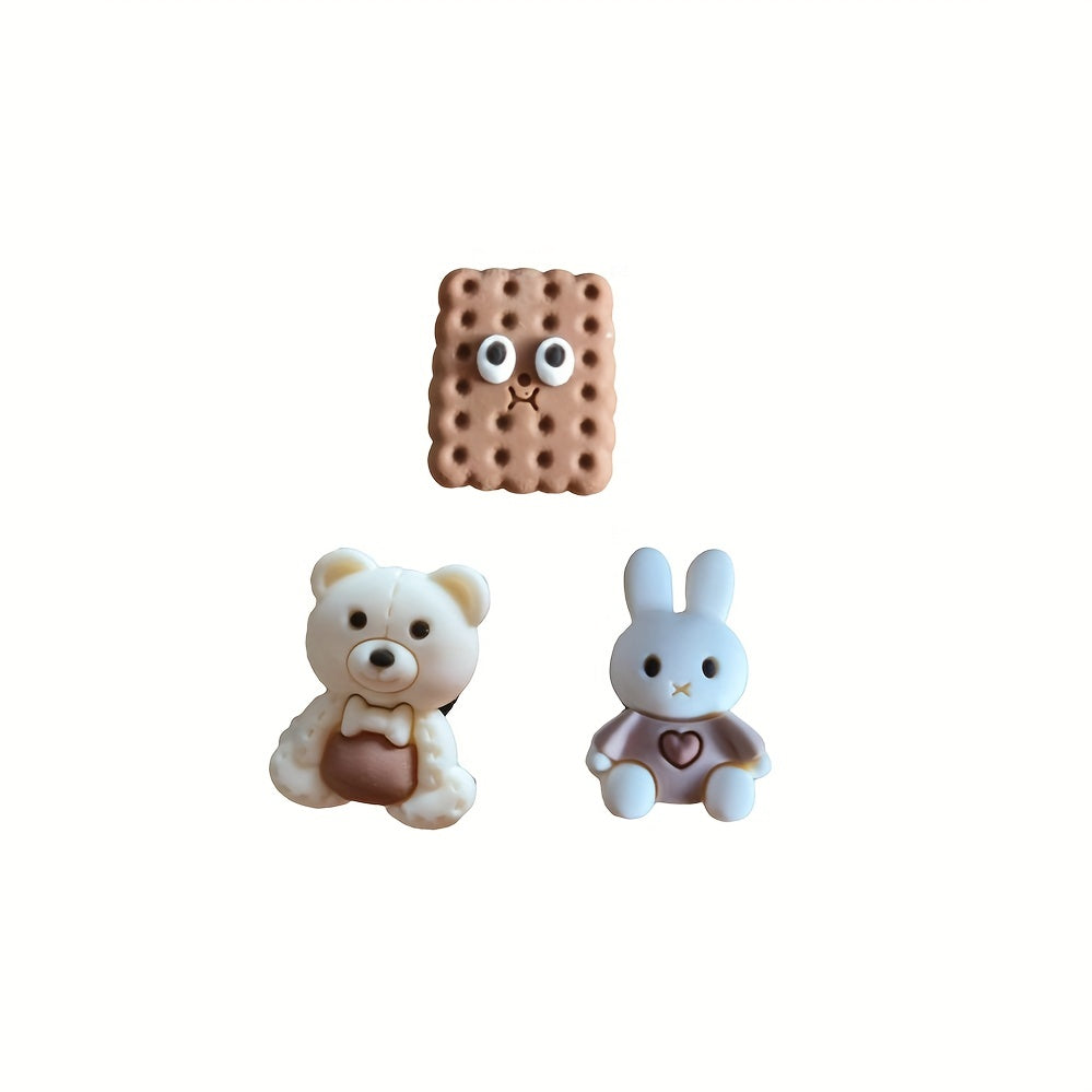Unisex PVC Shoe Charms for Sandals and Bracelets, Bears, Party Favors