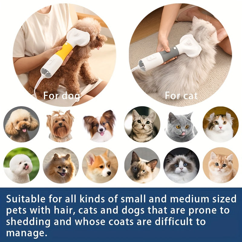 Pet Grooming Dryer for Cats and Dogs with 3 Speed Settings and 3 Modes