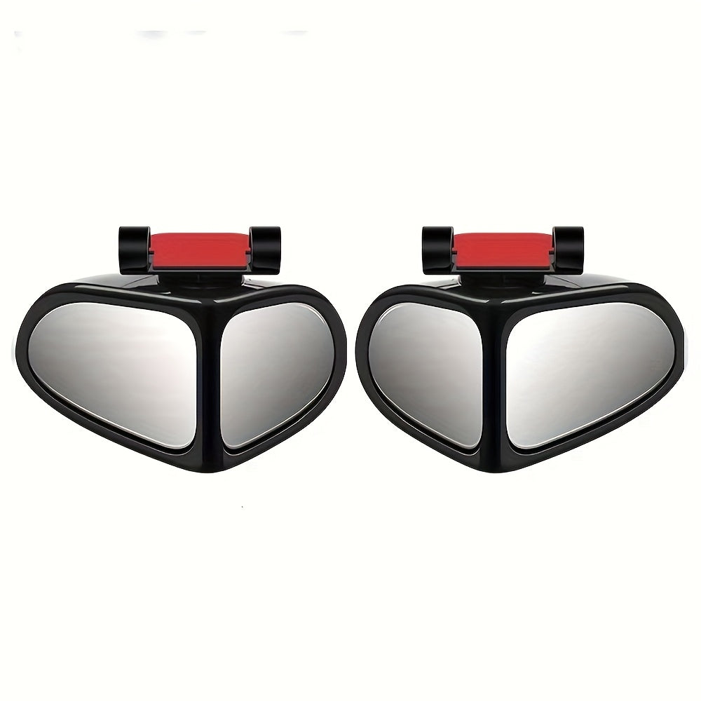 2-Pack Adjustable Blind Spot Mirrors for Cars SUVs Trucks Wide Angle HD Clear Glass