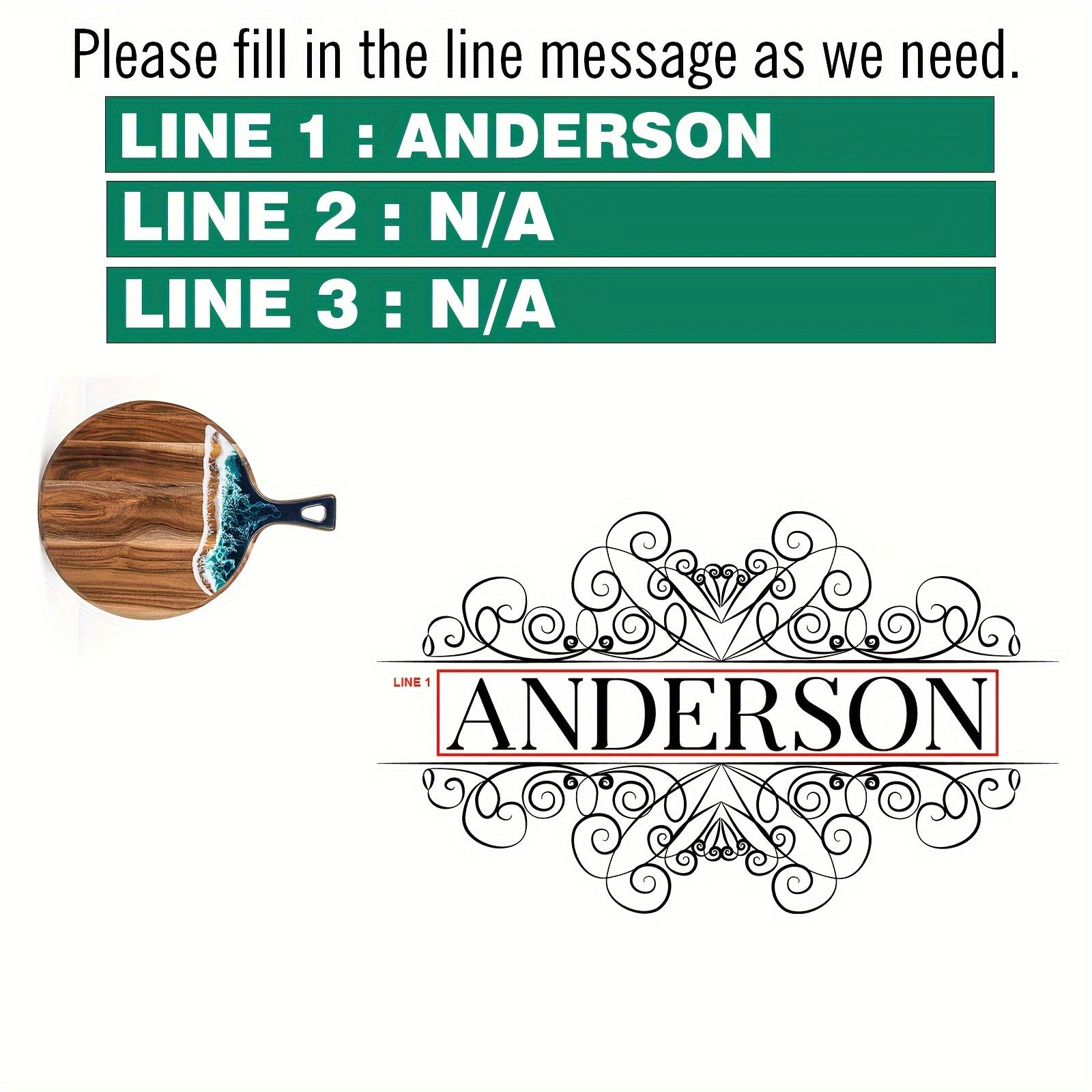 Round Custom Cheese Board with Handle, Personalized Charcuterie Board for Gifts