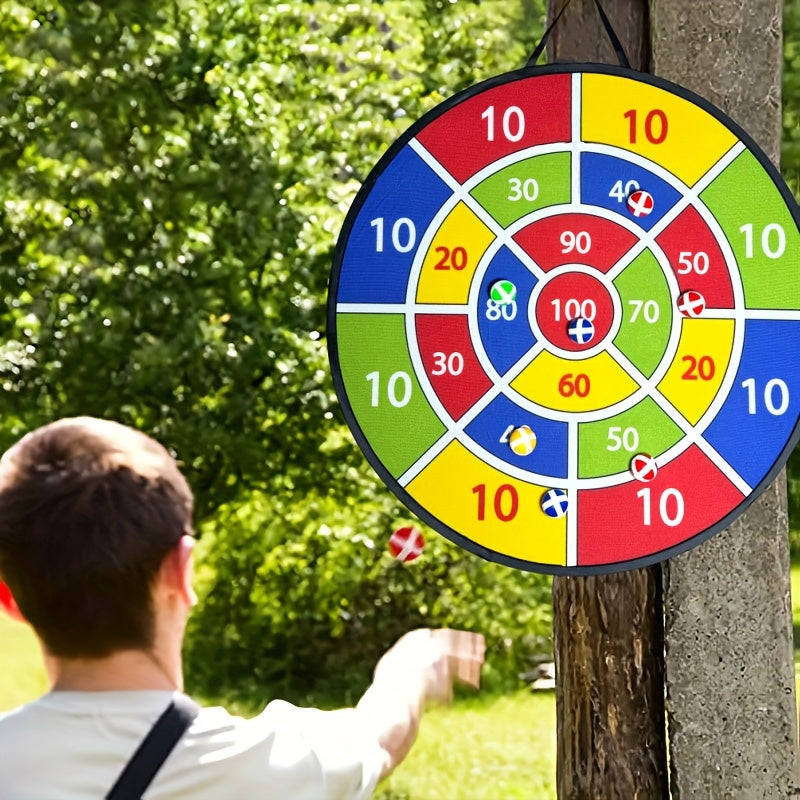 12-Piece Sticky Dart Board Game Set Indoor Outdoor Family Party Toy