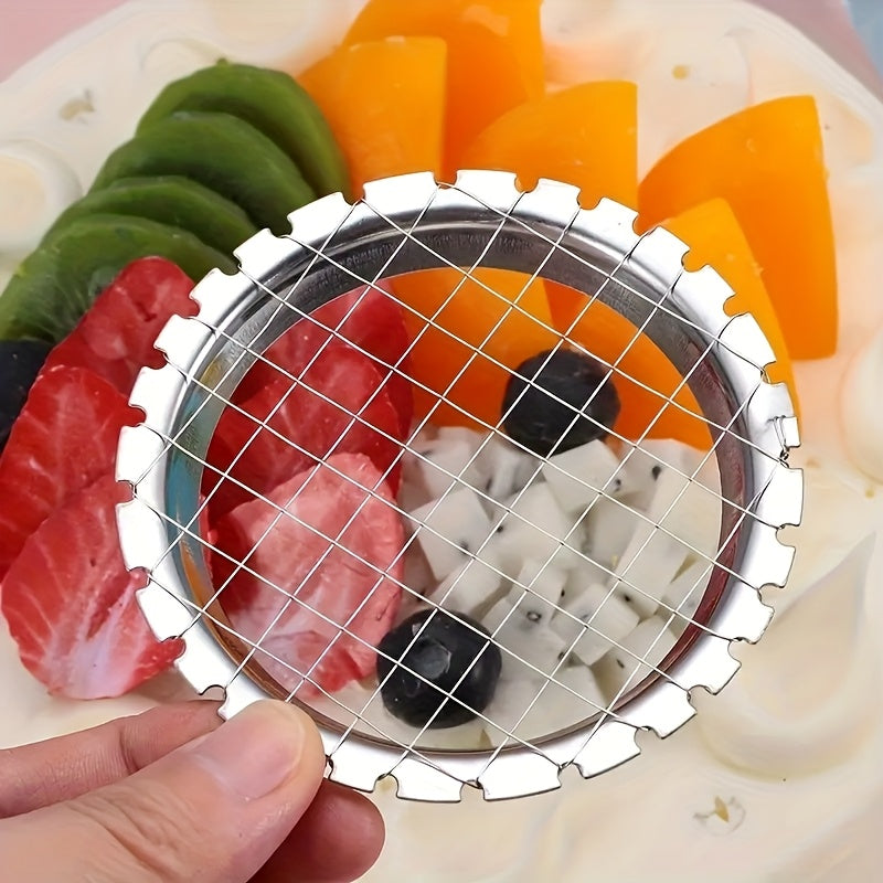 Нержавеющая стальная нарезка для яиц, овощей и фруктов - компактная и легкая в очистке - идеальна для кухонь в автодомах.