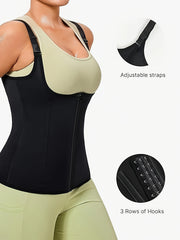 Women's Shapewear Bodysuit with Zip Front Tummy Control Slimming Body Shaper Nylon Polyester