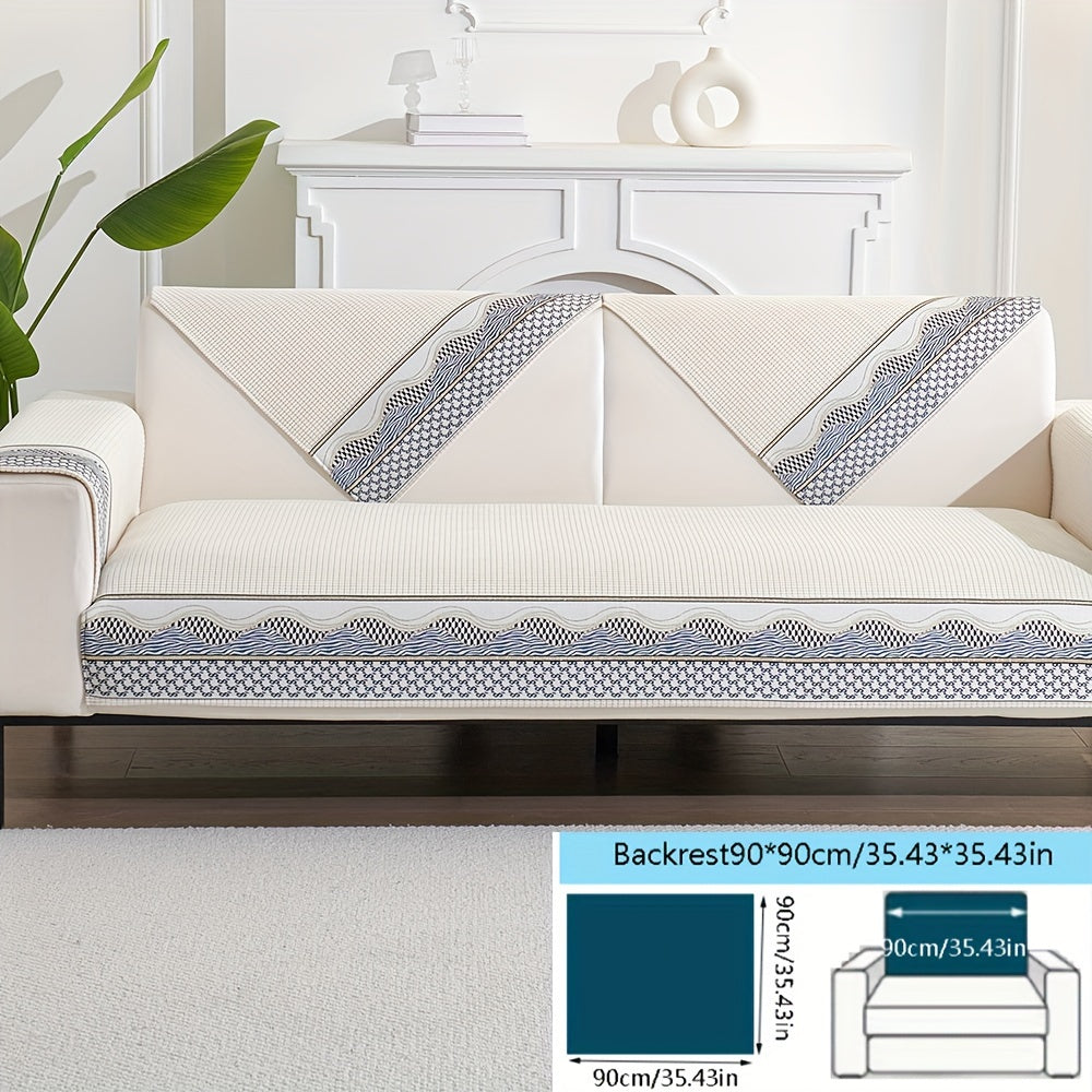 Velvet Sofa Cushion Cover Non-Slip Pet-Friendly All-Season Protecting Armchair Loveseat 3-4 Seater