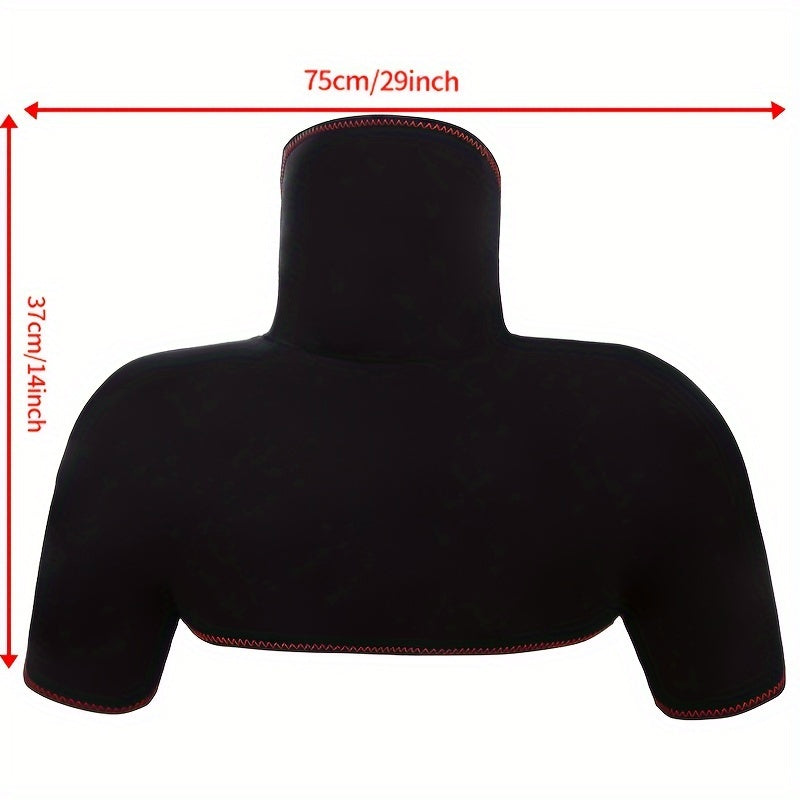 USB-Powered Heating Shoulder and Neck Warmer for Pain Relief and Relaxation Black Stereoscopic Heating