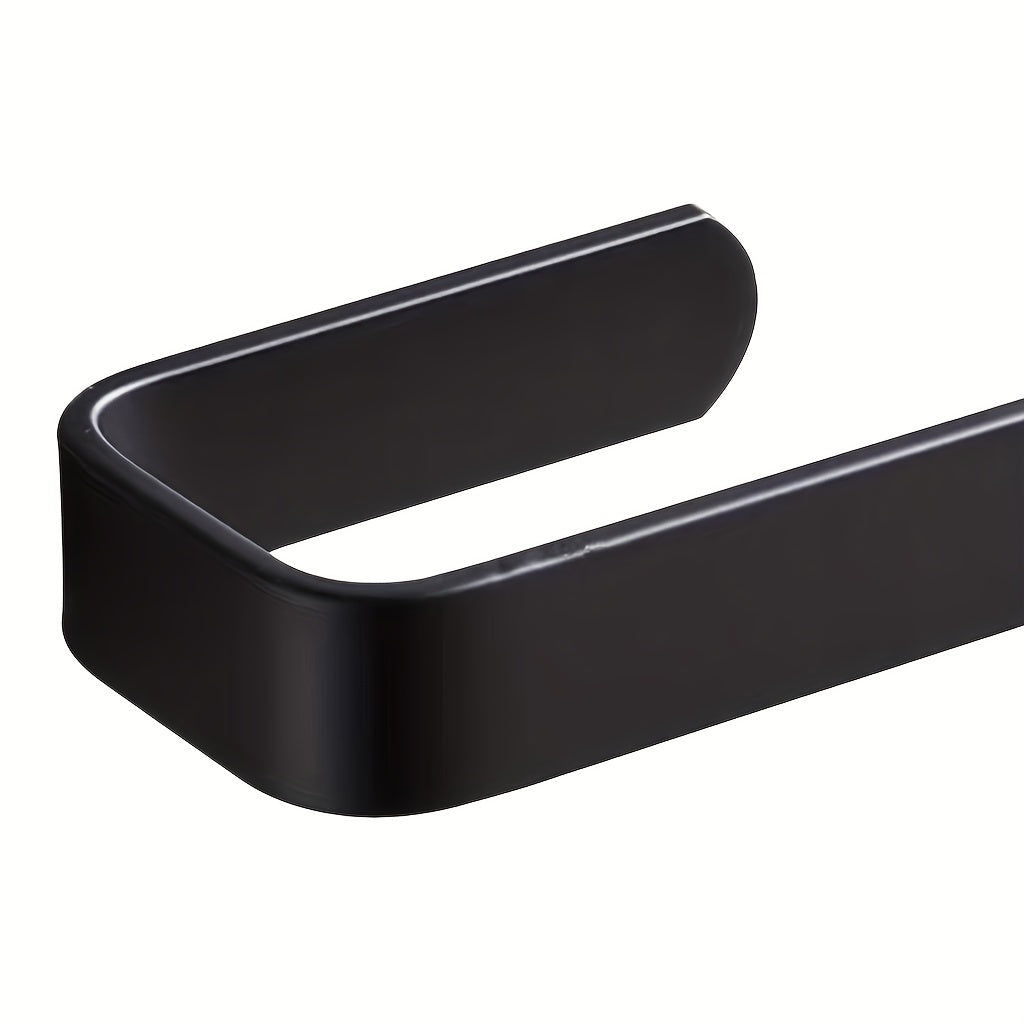 Wall Mounted Bathroom Toilet Paper Holder with Towel Rack No Punching Required Accessories Included