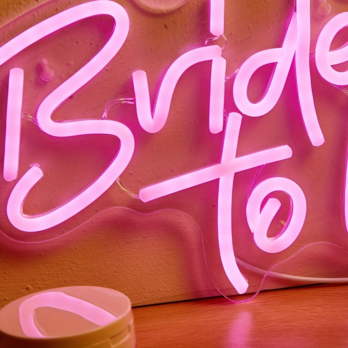 Bride To Be LED Neon Sign USB Powered Wall Decoration for Bedroom and Events