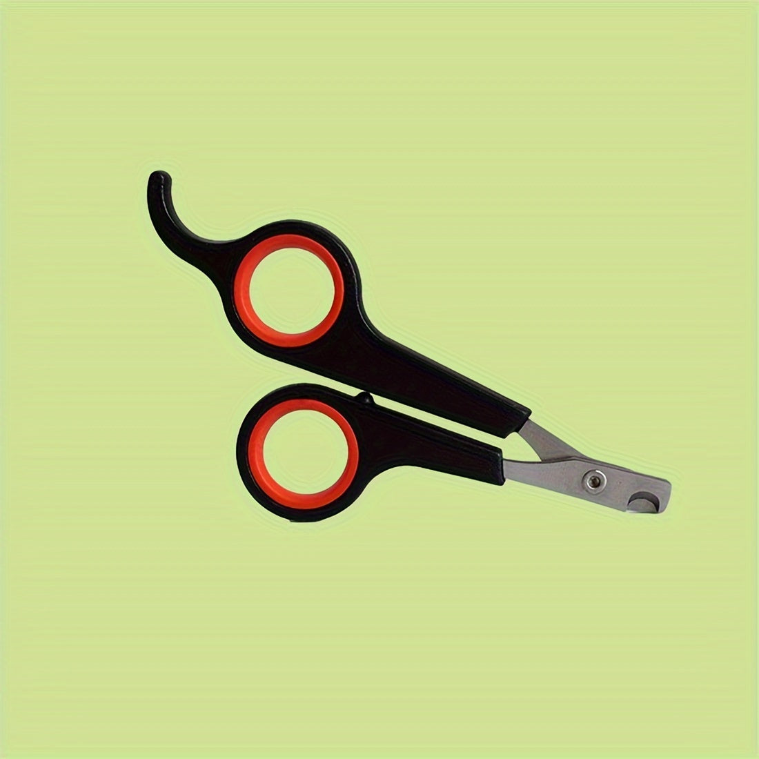 Kichik uy hayvonlari uchun qulay tutqichli zanglamas po'latdan yasalgan tirnoq kesgichlar.