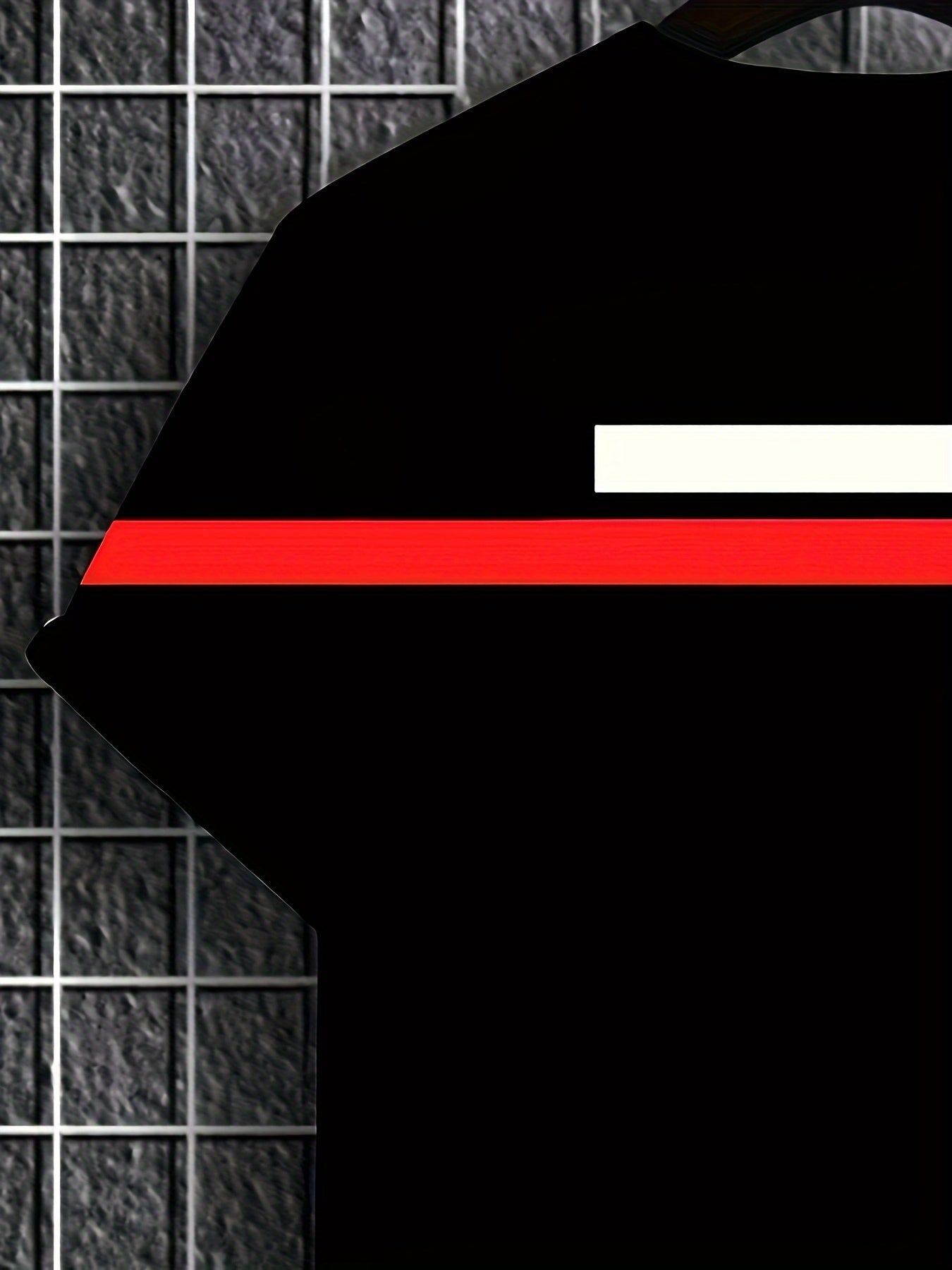 Men's Athletic Set Short Sleeve Tops and Long Pants Striped Polyester Blend All-Season