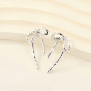 Ayollar uchun minimalistik geometrik kamonli sirg‘alar, kumush, zamonaviy zargarlik buyumlari