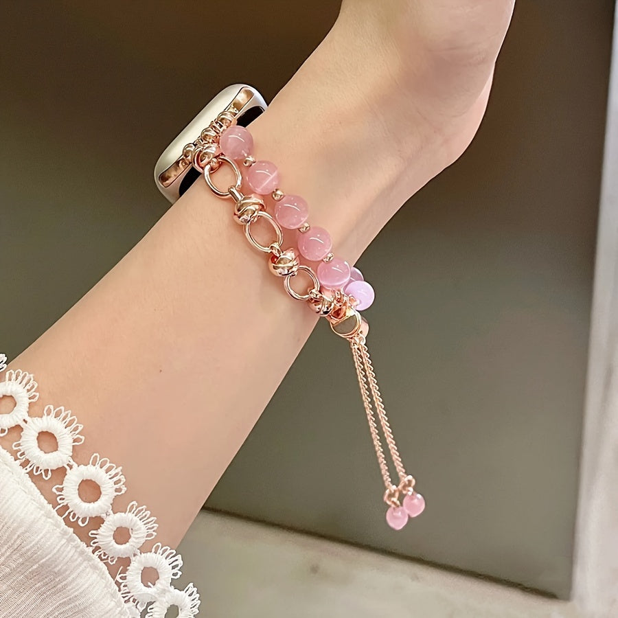 Apple Watch Ultra SE Series Strap with Cat's Eye Stone Adjustable Fit Compatible with Series 1-9