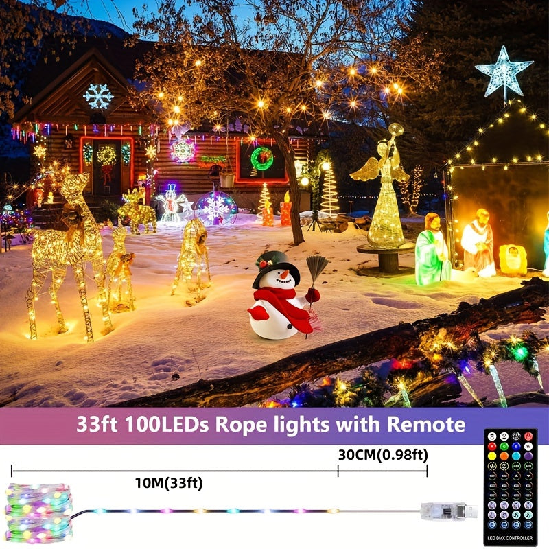 LED String Lights Color Changing Remote App USB Powered for Holidays and Weddings