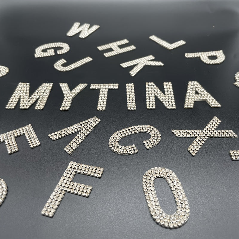 Decorative Rhinestones Crystal Glass Drill with 4cm Capital Letter Rhinestones Water Drill