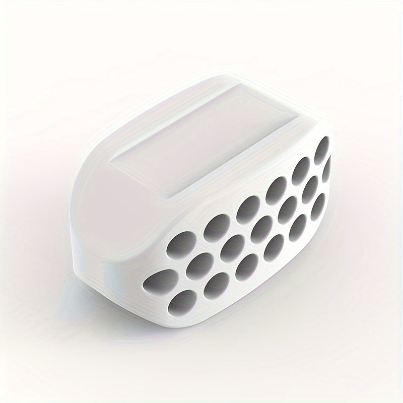 1 dona Zaryadsiz Silikon Jag'ni Shakllantiruvchi Massajer erkaklar uchun, Ikki iyakni kamaytiruvchi, Qora, Oq va Kulrang ranglarda mavjud.