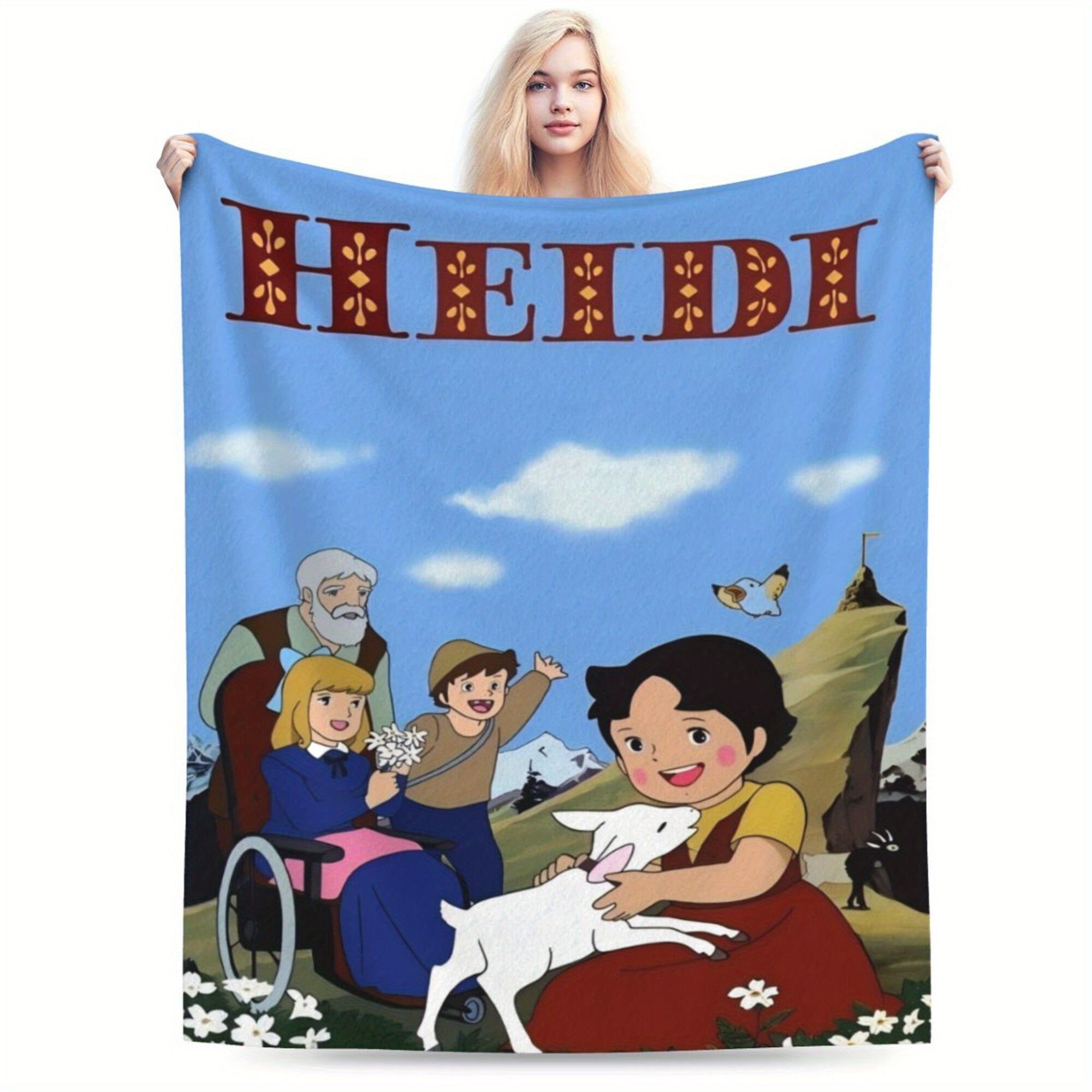 Alplardagi Haydidan ilhomlangan ultra-yumshoq flanel tashqi ko'rinishi - Har mavsum uchun ideal, divan, ofis va sayohat uchun mukammal - Ko'p maqsadli uy bezak aksessuari, divanda qulaylanish yoki sovg'a sifatida berish uchun ajoyib.