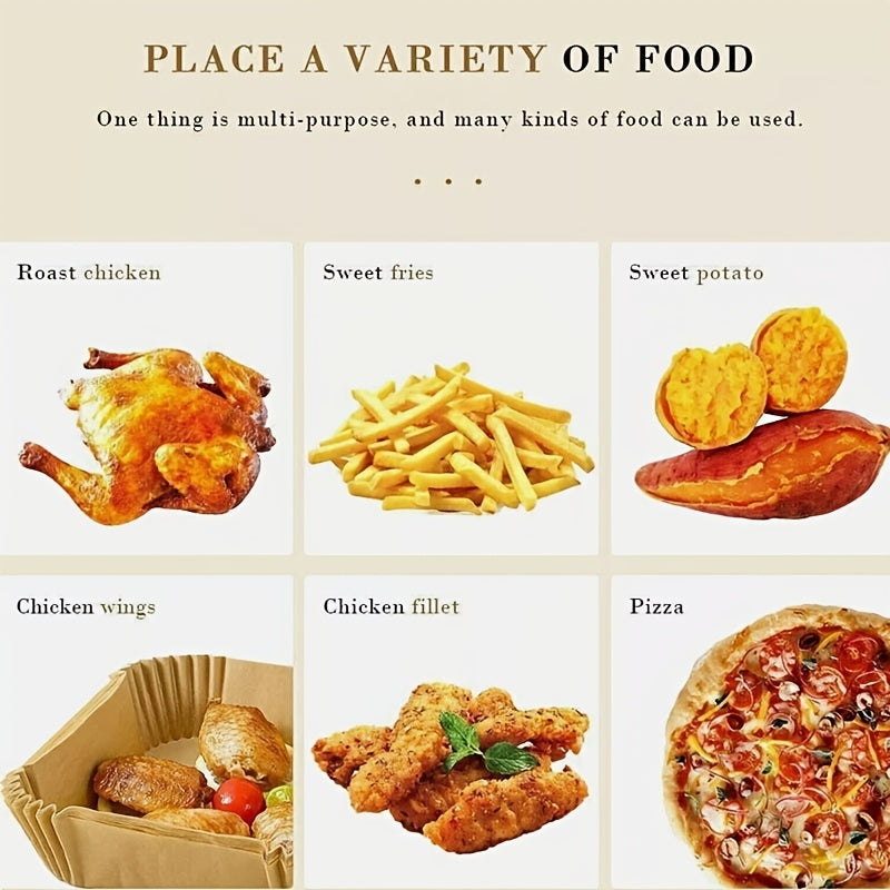 Kitchen Tool with 200 Air Fryer Liners for Baking Frying and Cooking