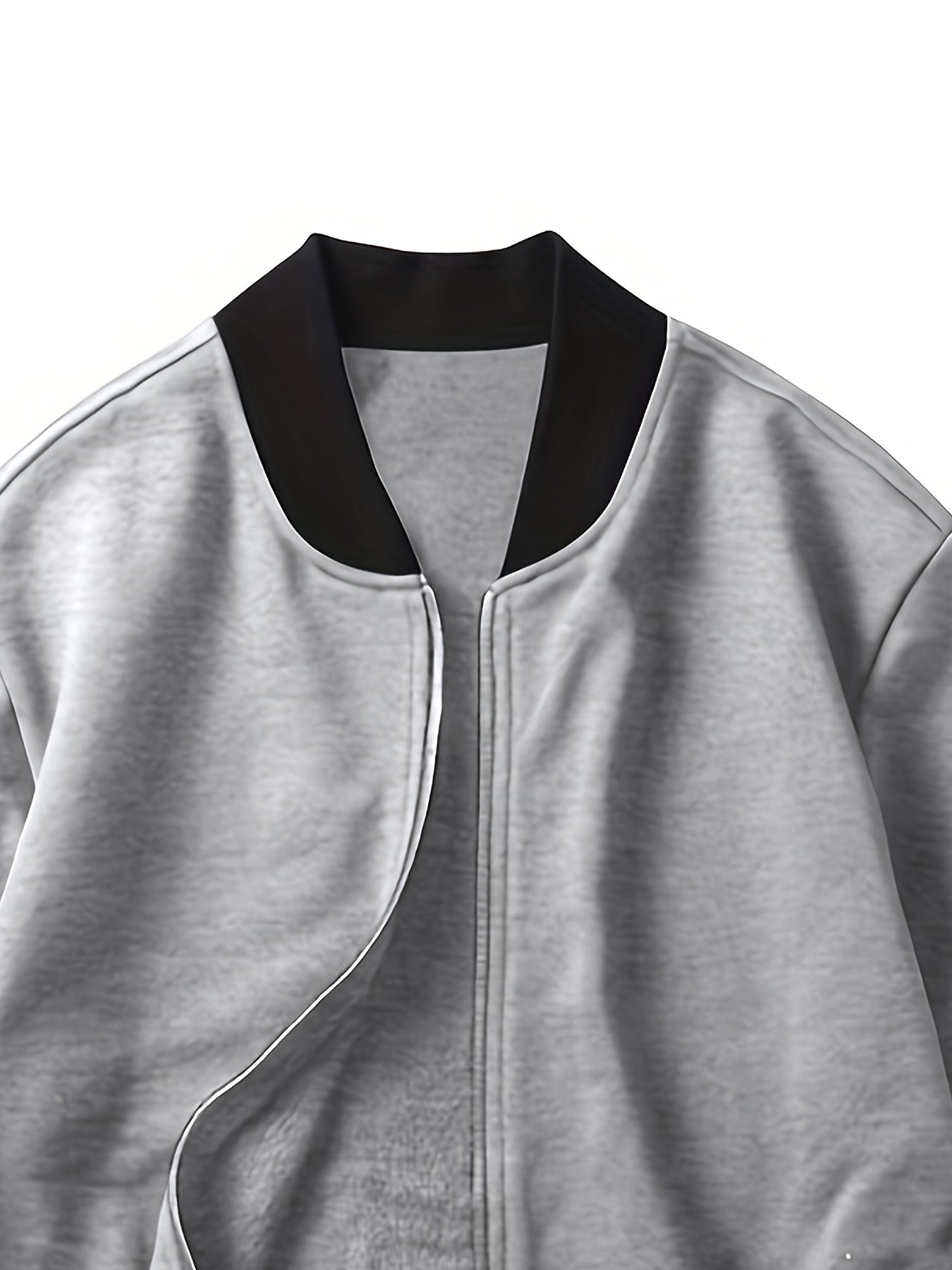 Men's Polyester Tracksuit Set with Long Sleeve Zip-Up Jacket and Joggers for Casual Outdoor Activities