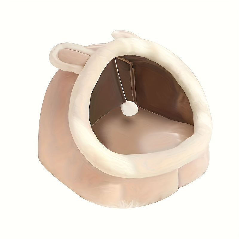 Indoor Cat Bed Tent in Sponge Material with Multiple Sizes