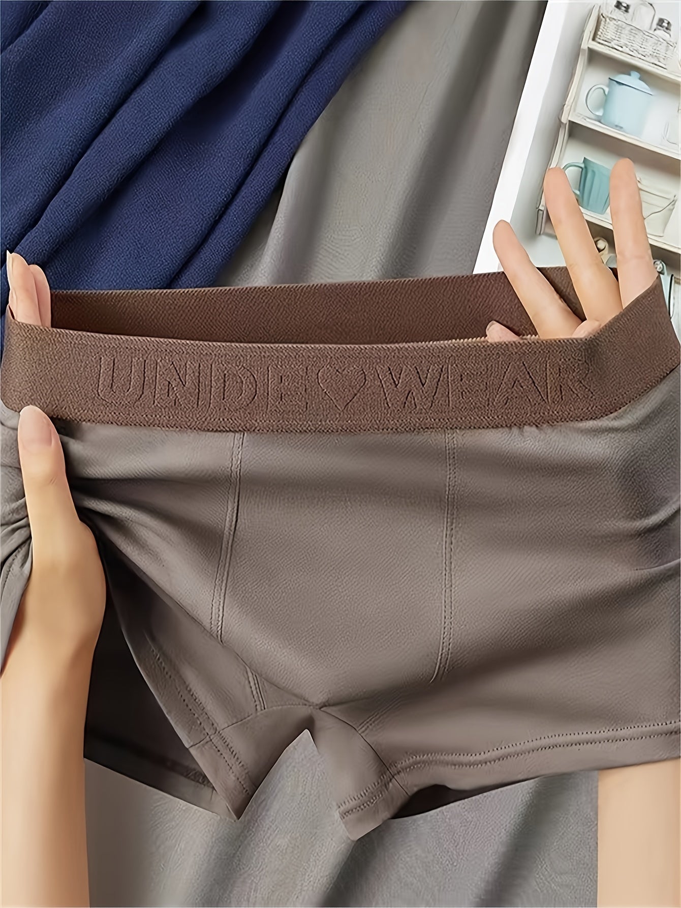 Men's Cotton Briefs Pack of 3 Breathable Comfortable Teen Low Rise Elastic Waistband