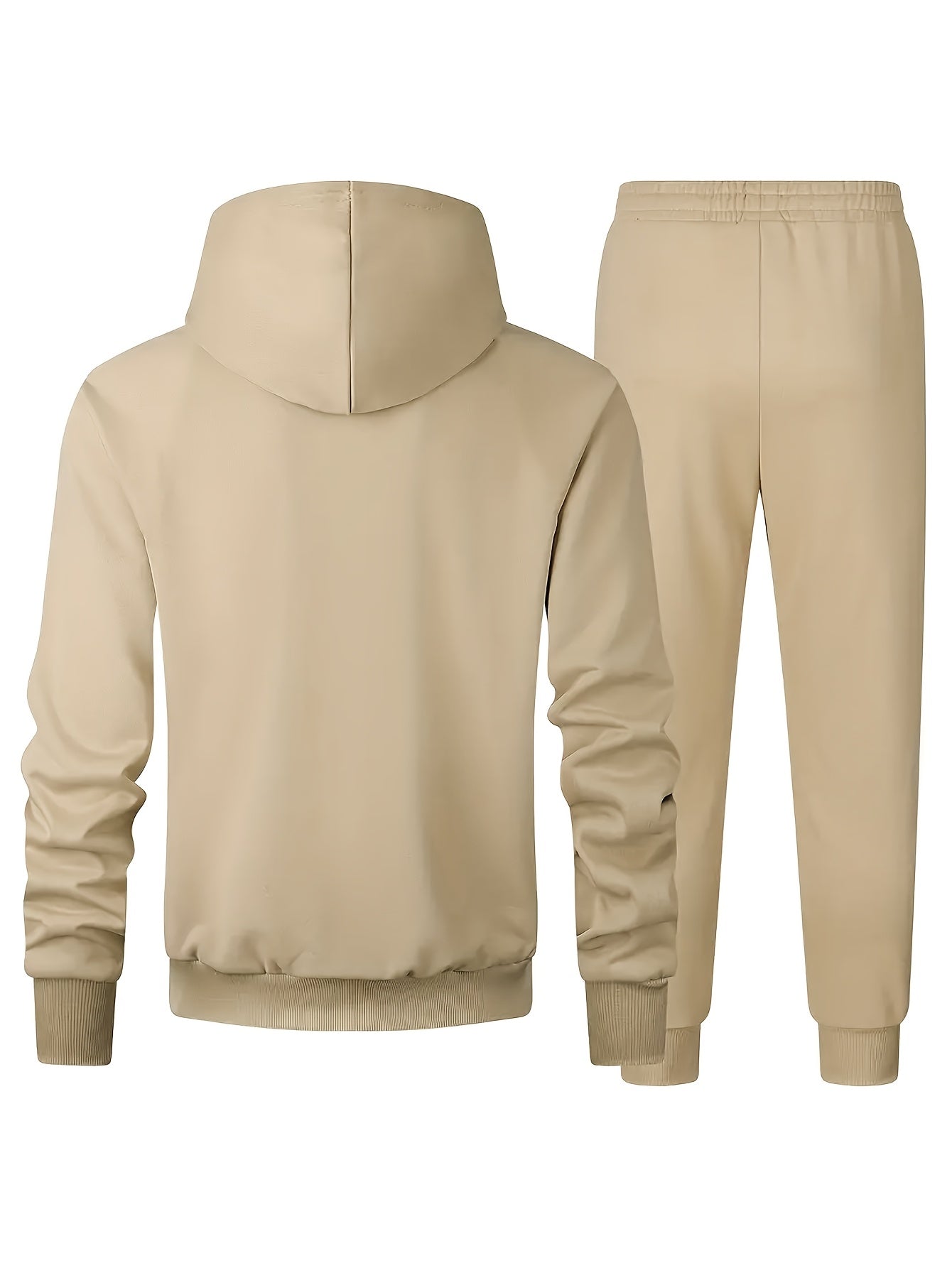 Plus Size Polyester Knit Tracksuit Set with Black Alphabet Print and Metal Chain Detail for Fall Winter