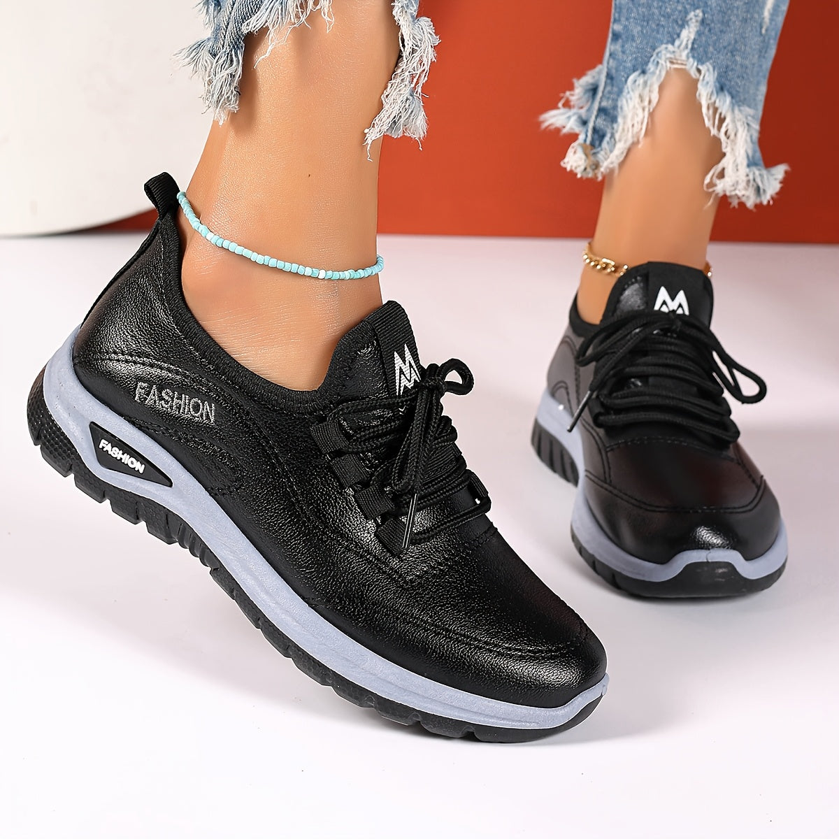 Women's Lightweight Casual Slip-On Sneakers for Middle-Aged and Elderly Comfortable Soft Sole