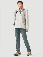 Women's Plus Size Lightweight Quick-Dry Hiking Pants Beige All-Season Outdoor Activewear