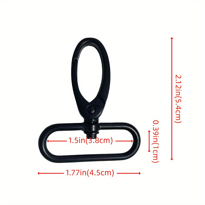 Black Olive Clasp Buckles 10-Pack Zinc Alloy Durable Rotating Handbag Strap Accessories