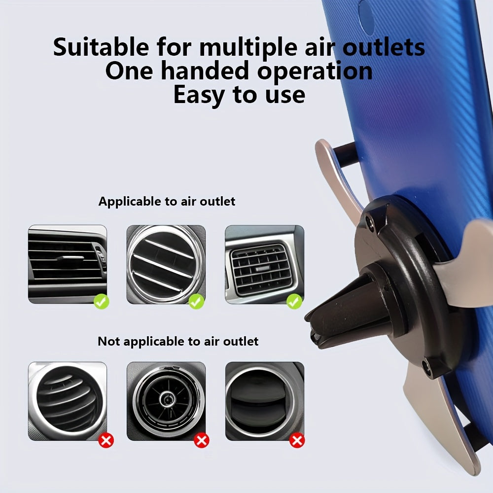 Car Phone Holder Rotating Air Vent Mount Mobile GPS Holder with Pattern