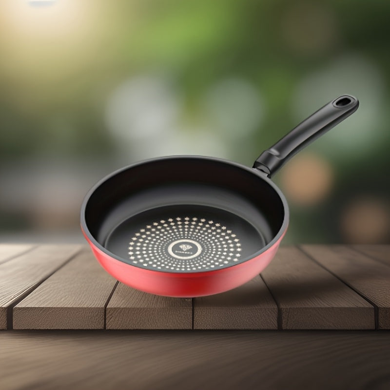 9.45-Inch Cast Iron Frying Pan Non-Stick Smokeless for Induction Gas Camping
