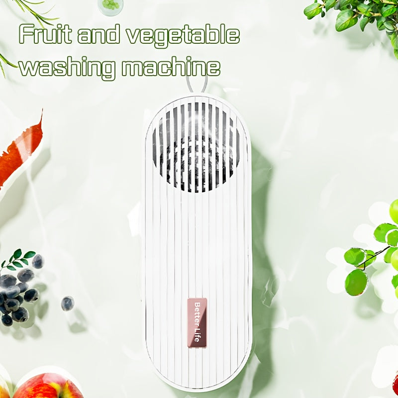 Máquina portátil de lavado de frutas y verduras recargable por USB eliminador de pesticidas diseño compacto