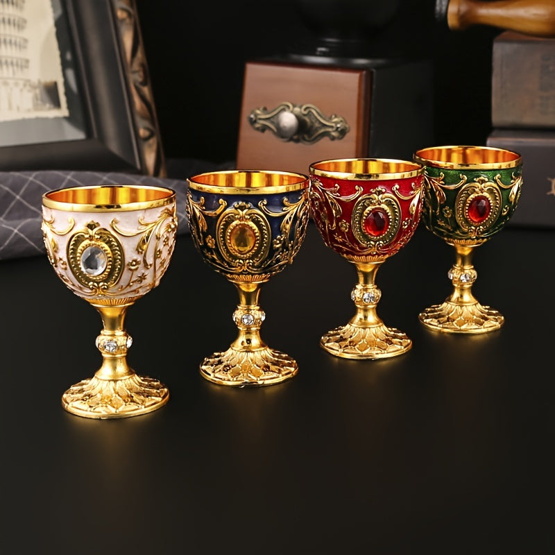 Мини-стакан для белого вина, шот-стакан, украшение, металл, золото, банкет, чай, вода, святой источник