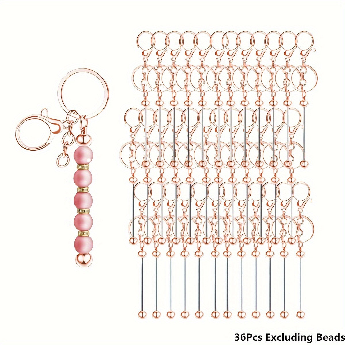 Valentine's Day sovg‘asi erkaklar va ayollar uchun 36 oltin marjonli kalit zanjir pendantslar Rojdestvo mavzusi