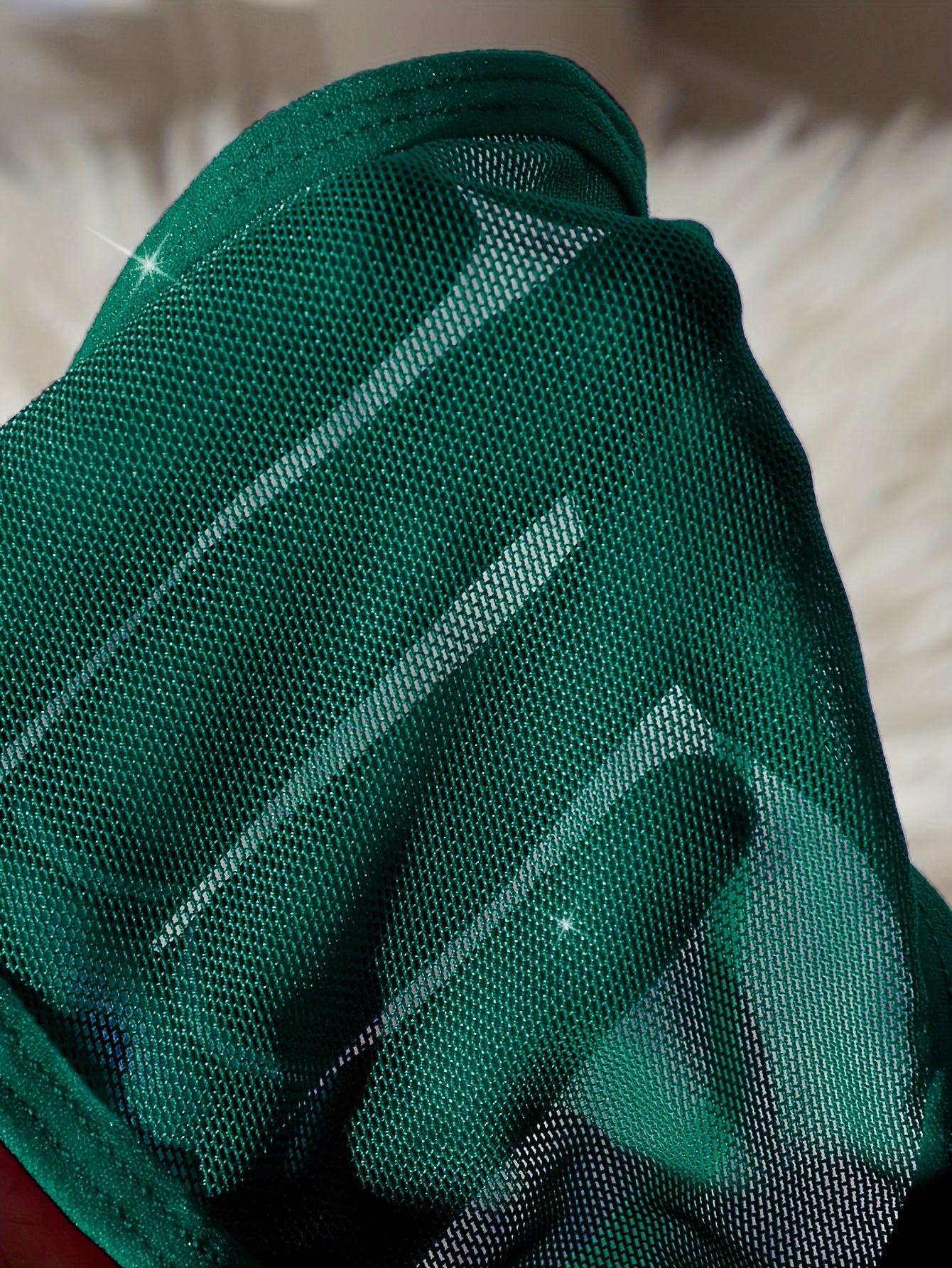 Seductive Lace Patchwork Pajama Set with V-Neck Nightgown and Thong for Women