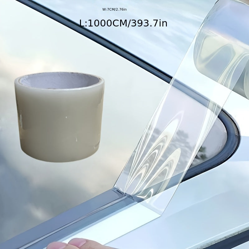 Car Door Sill Protection Film Durable Plastic Clear Left Side Threshold Bar Guard