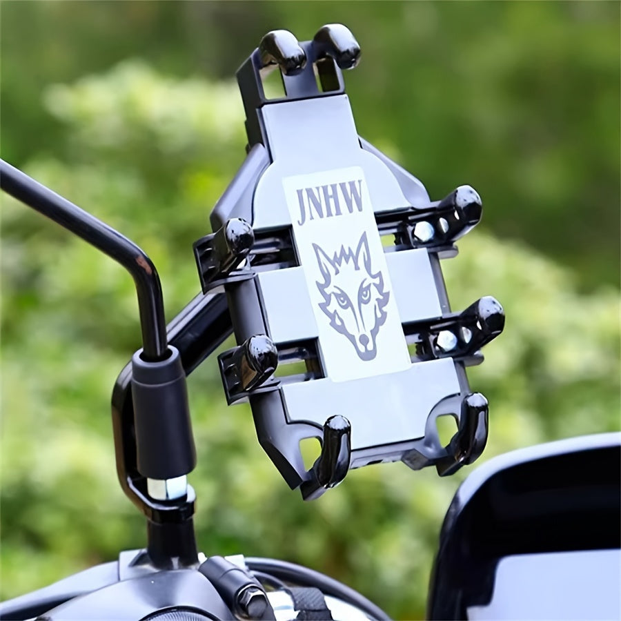 Motorcycle Phone Mount Shock-Absorbing Anti-Theft for E-Bikes and Scooters