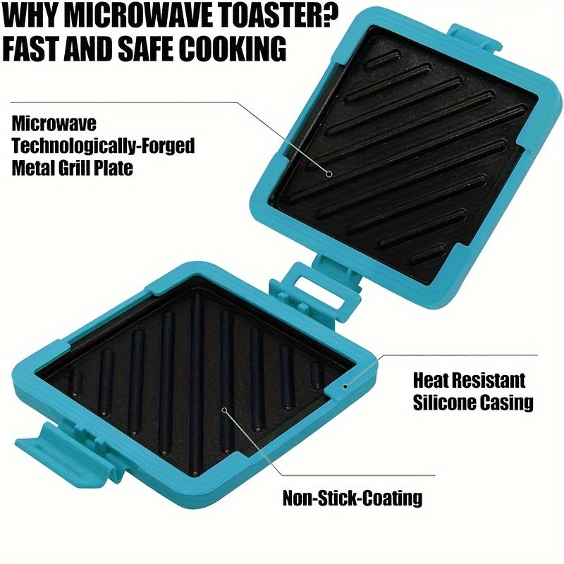 Silicone Sandwich Maker Removable Non-Stick Dishwasher Safe Microwaveable