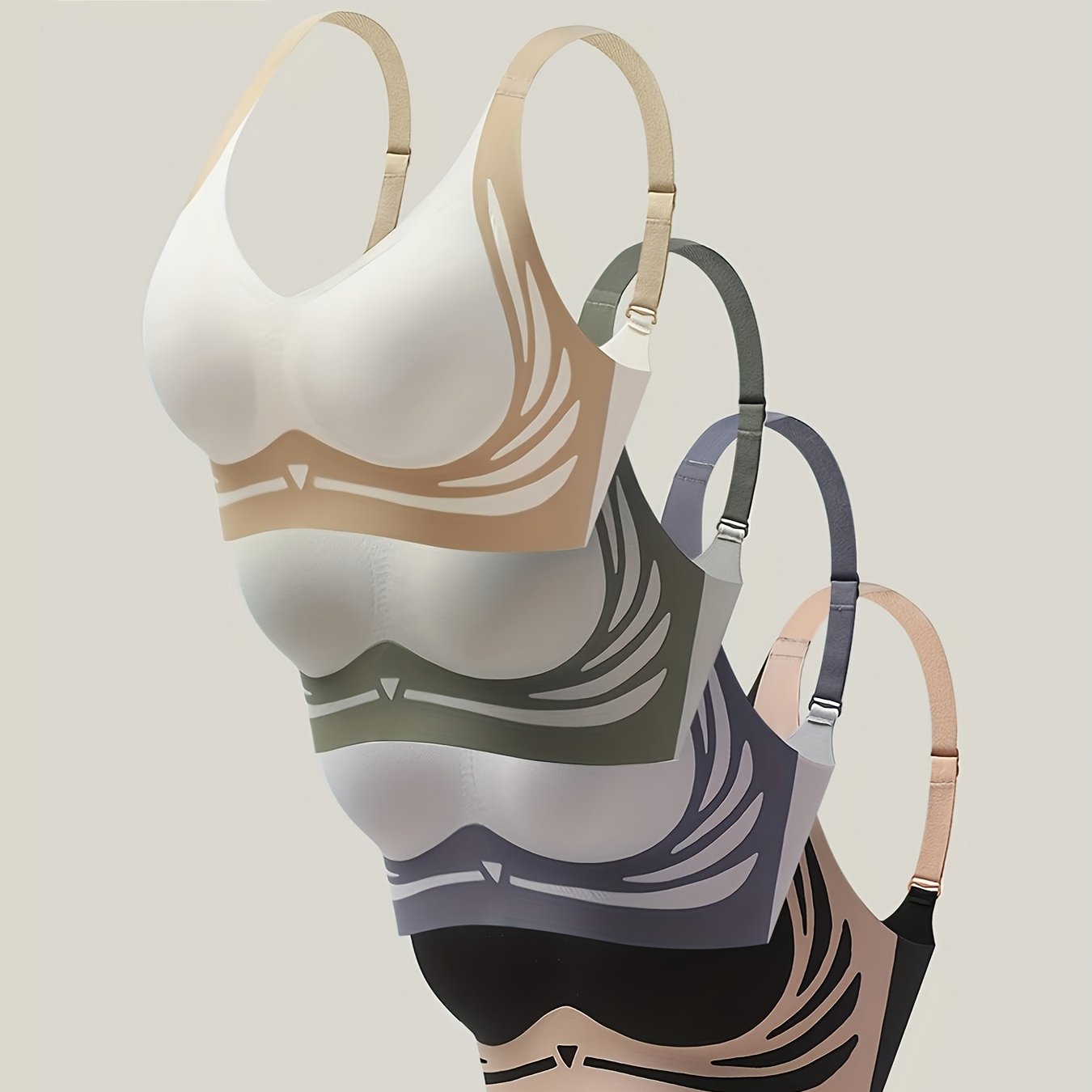 Plus o'lchamli shuningdek, rangli blokli ichki kiyimlar to'plami ayollar uchun