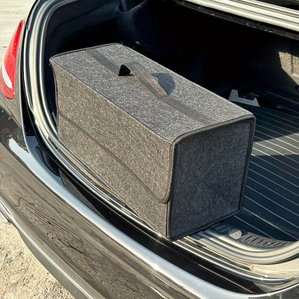 Большой вместительный складной органайзер для багажника автомобиля, сумка для хранения из фетра, многоотсековая