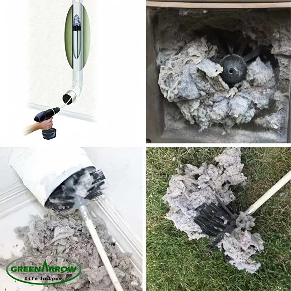 Multi-Functional Cleaning Brush Set for Chimneys and Vents Durable Reusable Tool