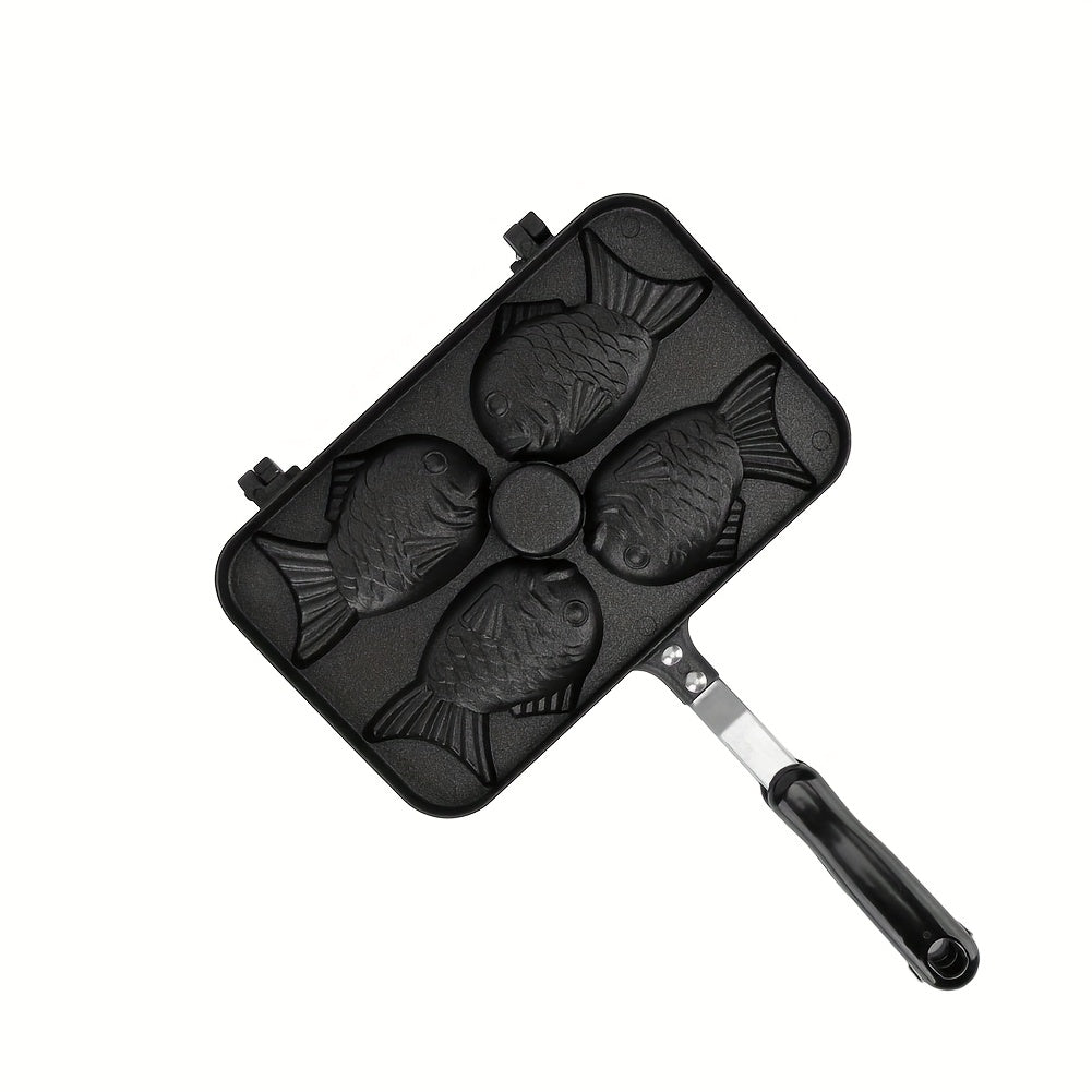 Форма для выпечки торта в форме рыбы из алюминиевого сплава с антипригарным покрытием Тайяки вафли