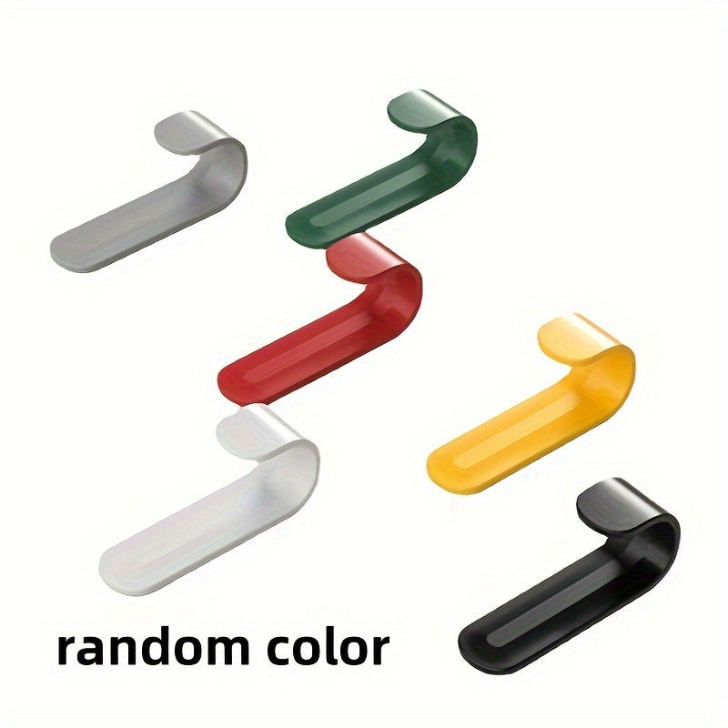 Plastic J-Shaped Hooks for Coats Hats and Bags Durable Damage-Free Storage