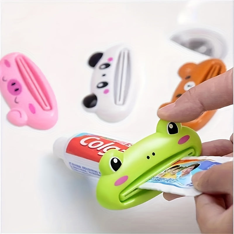 Kids Plastic Cartoon Animal Toothpaste Squeezer Bathroom Accessory