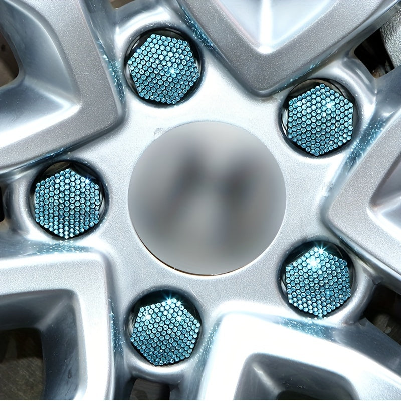 Pack of 20 Car Tire Screw Cap Hub Decoration Dust Cover 17mm 19mm 21mm