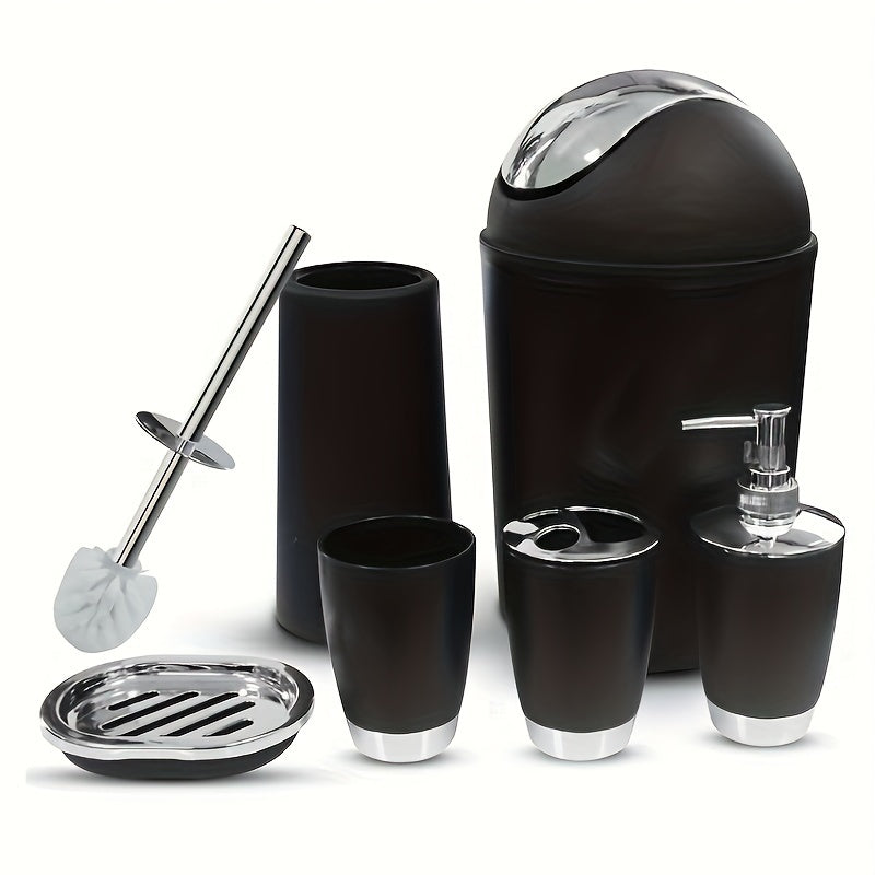 Juego de accesorios de baño de 6 piezas para decoración de baño y regalo de inauguración