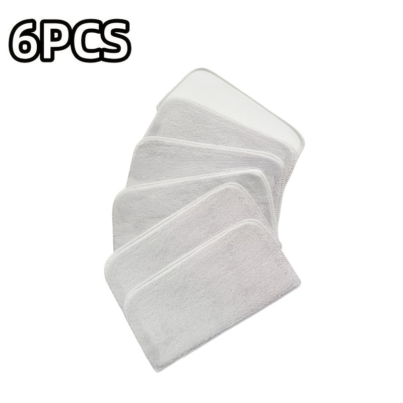 Half-Moon Microfiber Mop Pads Reusable Wet Dry Floor Cleaning Pads for Hardwood Tile Linoleum