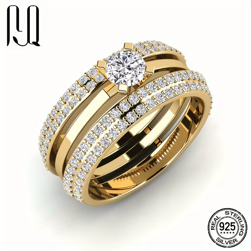 Pair of 2 Moissanite Ring Set 0.5 Carat and 0.864 Carat Black Card Certificate