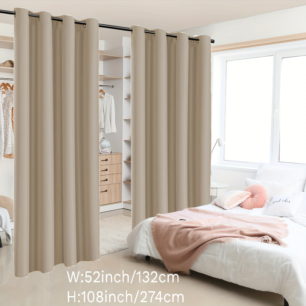 Insulation Room Partition Panel with Coated Insulation and Loop Design for Terrace, 2 Pieces